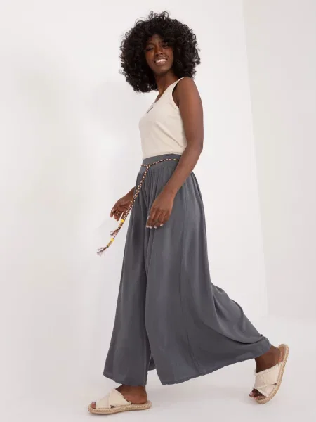 Pantaloni Fashionhunters gri