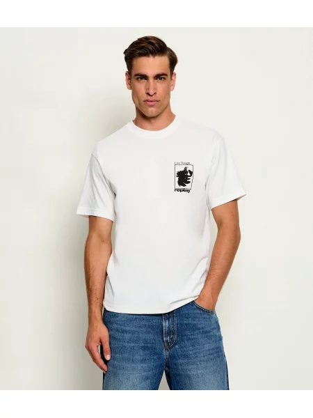 Replay Tricou alb