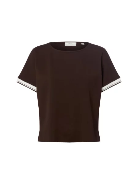T-shirt z mieszanka z okrągły dekolt model Giprep' Opus niebieska