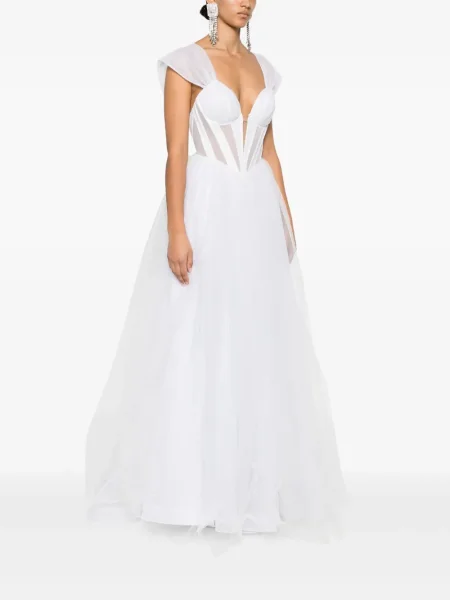 Rochie Atu Body Couture din tul alb
