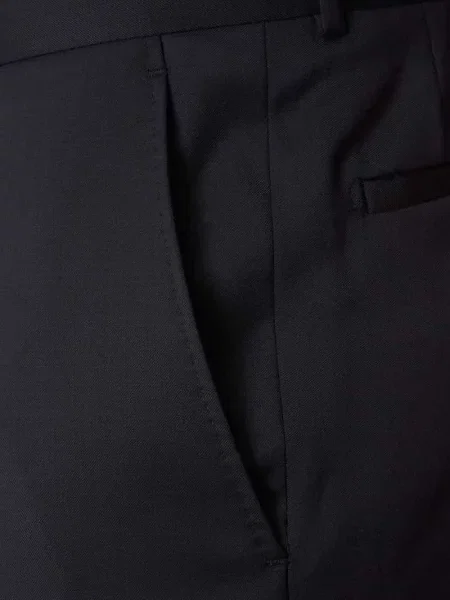 Spodnie do garnituru o kroju straight fit z żywej wełny model ‘STEVE’ Carl Gross