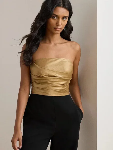 Lauren Ralph Lauren kezeslábas nyitott hátú fekete