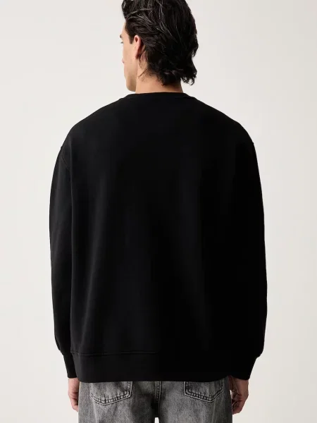 Bluza o kroju relaxed fit z mieszanki bawełny Levi's czarna