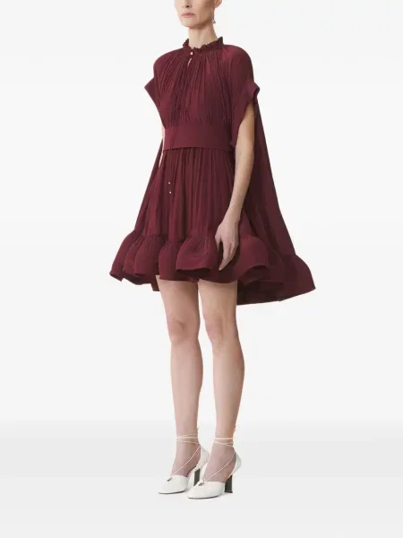Rochie mini Lanvin cu volane roșu