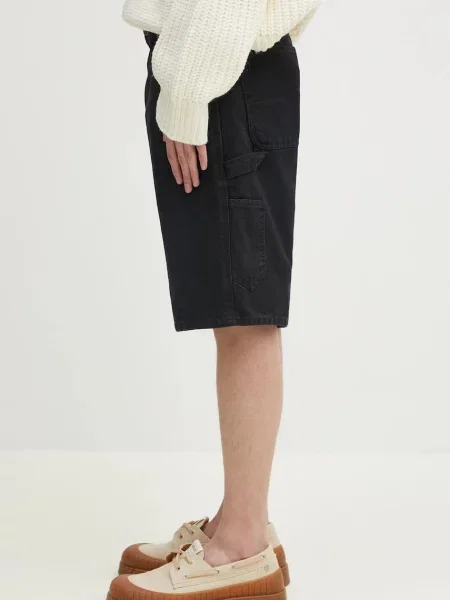 Короткие джинсовые шорты Carhartt Wip черные