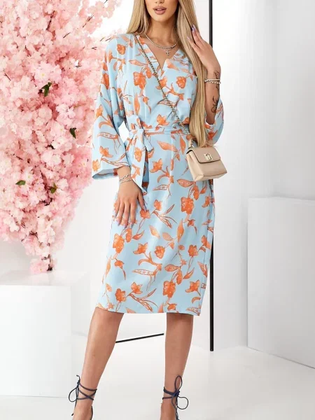 Сукня міді LadyLike блакитний