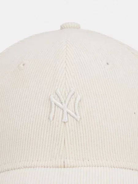 New Era baseball kapa rebrasti žamet MINI CORD NYY bež