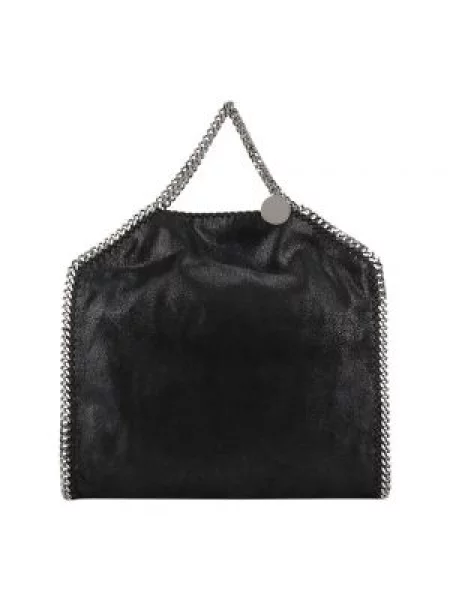 Duża mały torebka na łańcuszku Stella Mccartney z granatem czarna