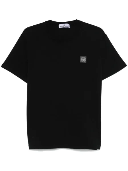 Tricou Stone Island cu strasuri negru