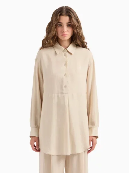 Рубашка Emporio Armani бежевая