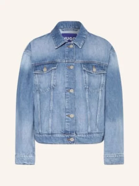 Hugo Džínová Bunda Glamis bright blue modrá