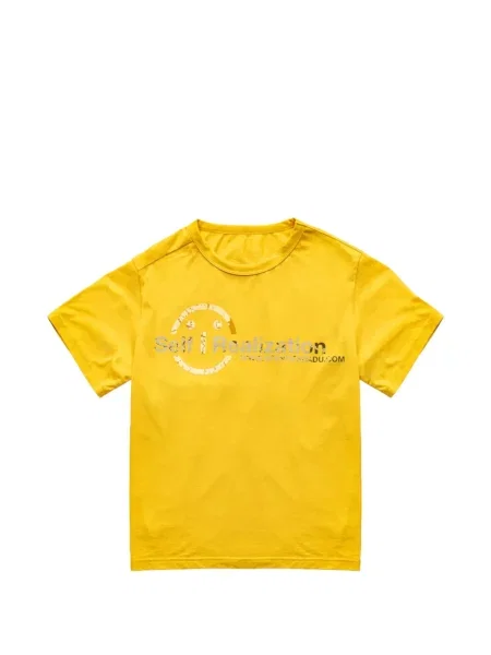 Gulerat tricou Spencer Badu cu imagine galben