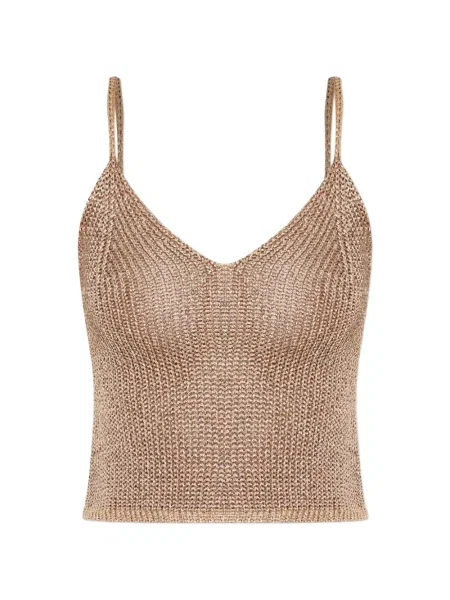 Dzianinowy top Paramidonna z dekoltem w serek