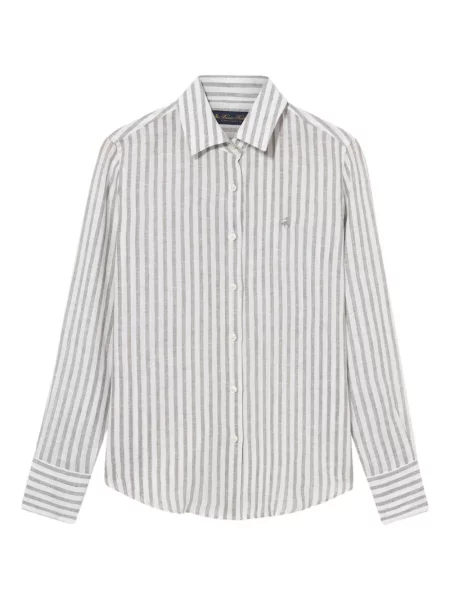 Ριγέ πουκάμισο Brooks Brothers λευκό