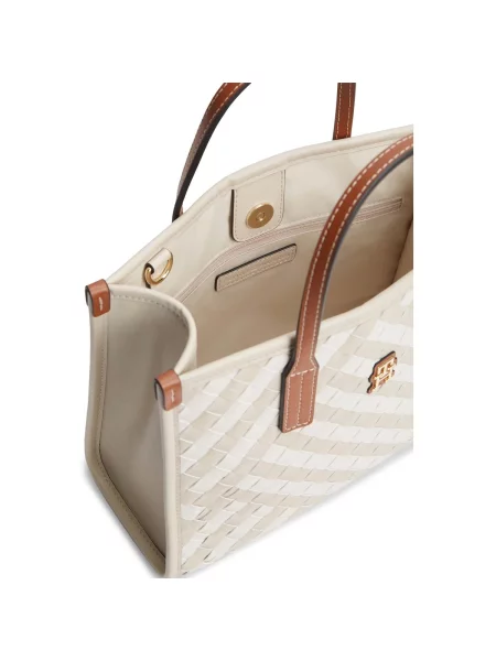 Geantă shopper Tommy Hilfiger alb