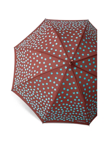 Umbrelă Moschino cu buline maro