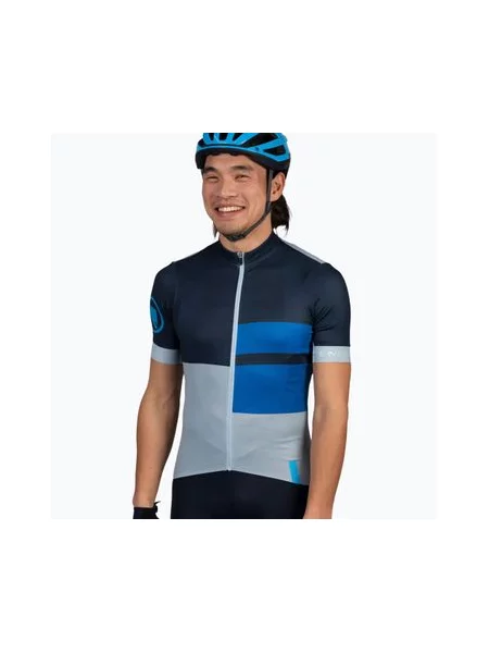 Велофутболка Endura Print S/S чорнильно-синя синя