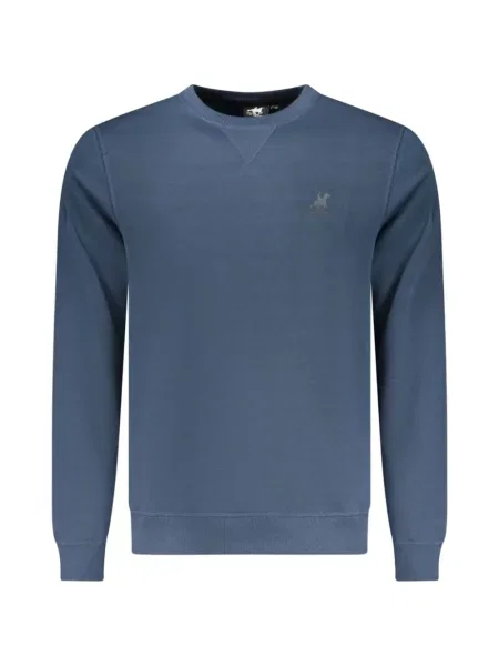 Hanorac crewneck U.s. Grand cu imagine cu decolteu rotund albastru