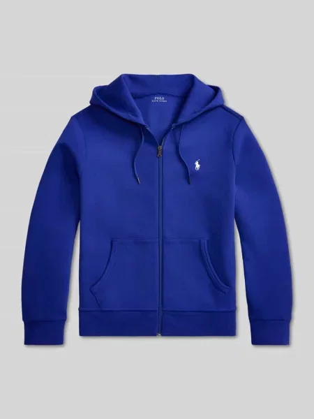 Bluza rozpinana o kroju regular fit z mieszanki bawełny Polo Ralph Lauren niebieska