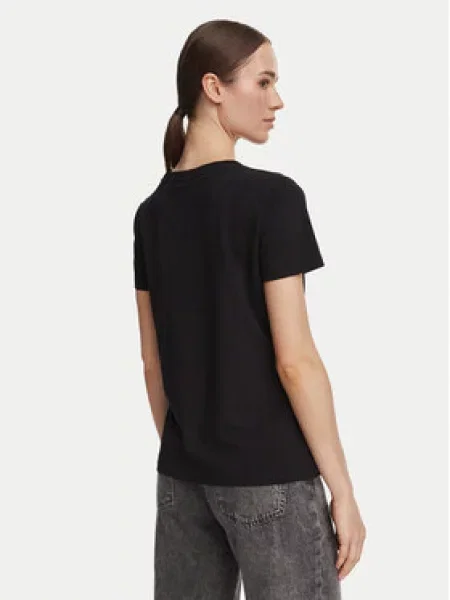 Guess Marškinėliai Classic Fit juoda