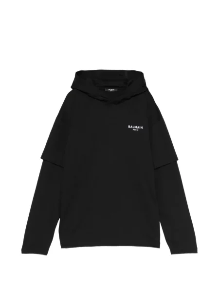 Dětska mikina s kapucí Balmain černá