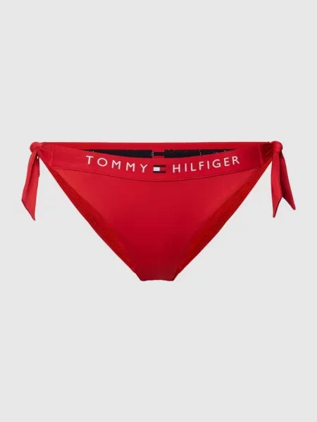 Figi bikini z bocznym sznurowaniem model ORIGINAL' Tommy Hilfiger czerwone
