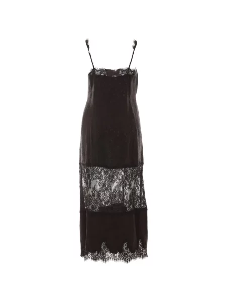 Rochie Pinko din dantelă maro