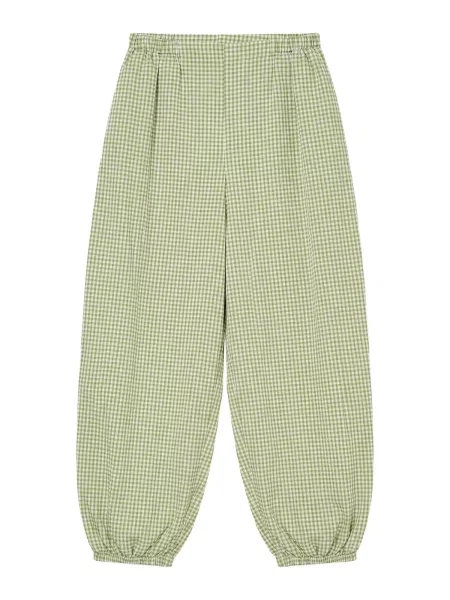 VERO MODA Pantaloni VMDAGNY verde stuf alb