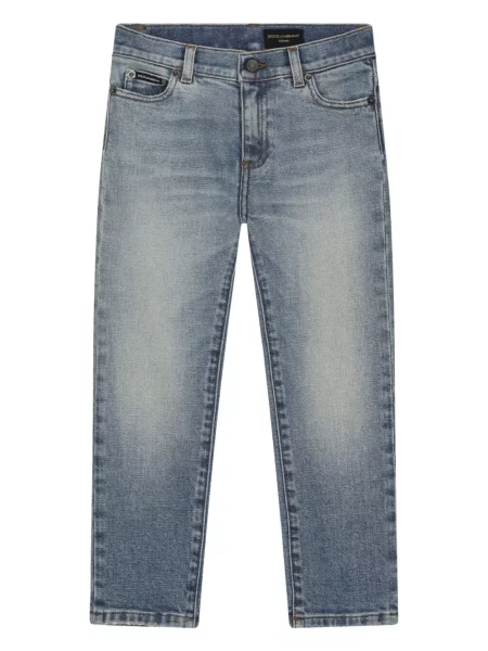 Jeansy skinny dziecięce Dolce And Gabbana niebieskie