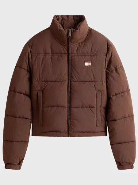 Джинсова куртка Tommy Jeans коричнева