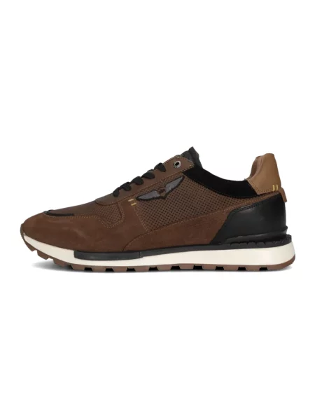 Sneakersy Pme Legend skórzane brązowe