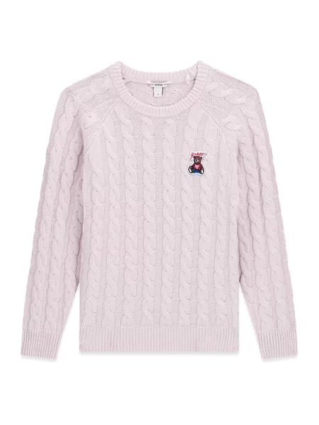 Guess Pulover deschis roz