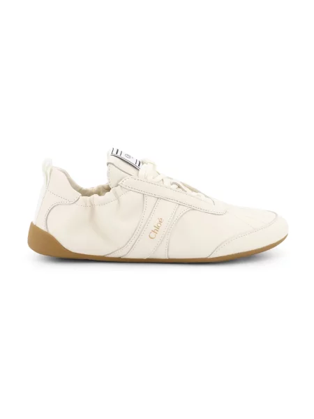 Sneakersy Chloe skórzane beżowe