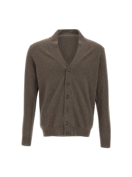 Sweter Kangra wełniany brązowy