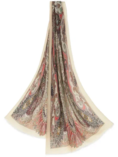 Fular Etro din cașmir cu imagine cu model paisley