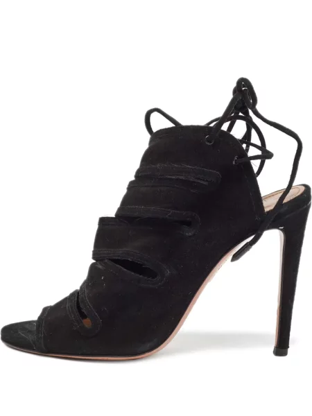 Sandale Aquazzura din piele de căprioară negru