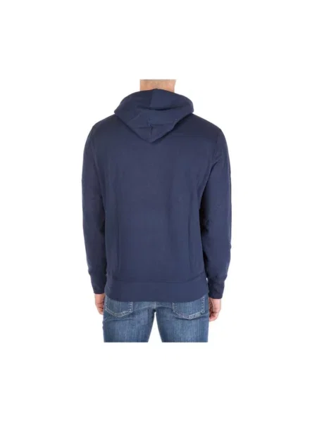Bluza z kapturem Polo Ralph Lauren polarowa z kapturem niebieska
