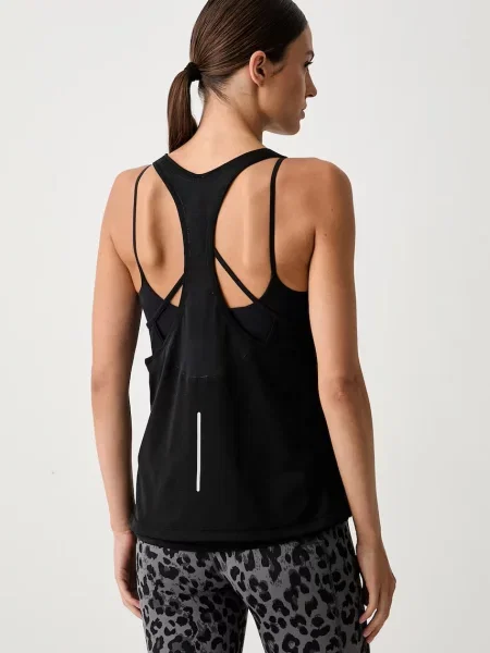 Top sportowy Adidas na ramiączkach czarny