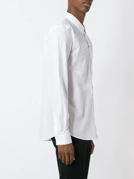 Cămașă Givenchy cu broderie cu model floral alb