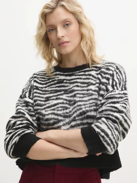 Пуловер Answear Lab дамски бяло