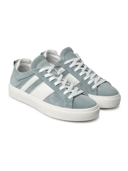 Sneakersy Fabi skórzane niebieskie