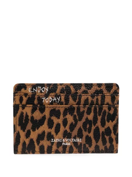 Portofel Zadig&voltaire cu model leopard maro