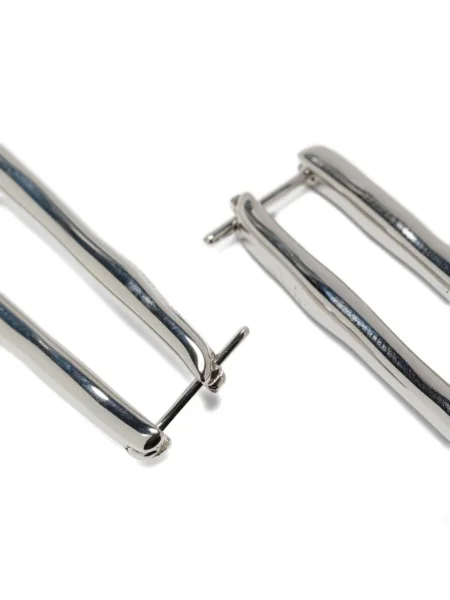 Cercei Jil Sander argintiu