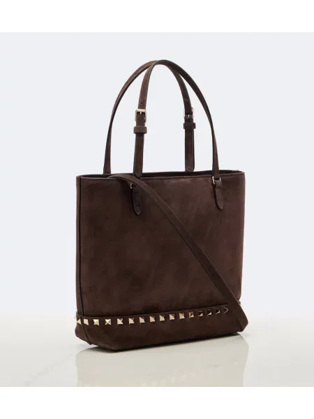 Shopper torbica Valentino Garavani iz semiša rjava