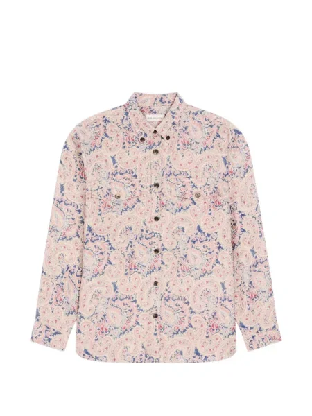 Cămașă Dries Van Noten din jacard roz