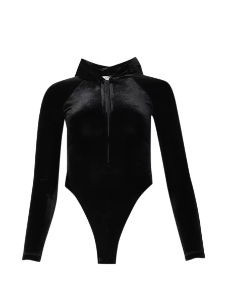 Body Vetements de catifea cu glugă negru