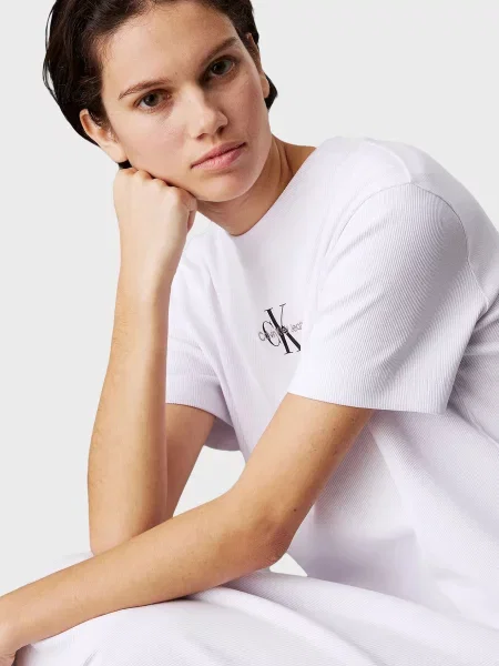 Длинное джинсовое платье Calvin Klein Jeans белое