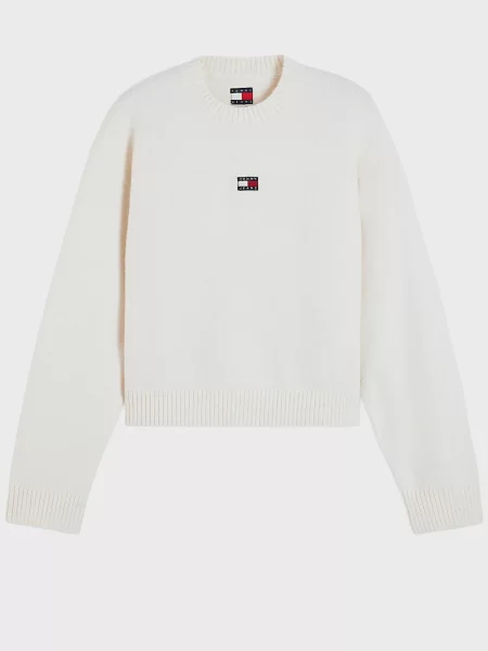 Пушистый свитер Tommy Jeans белый