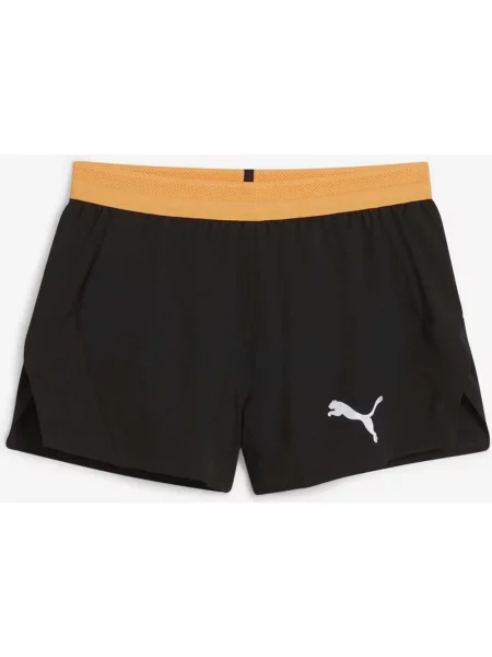 Spodenki Puma Run Ultrawave Velocity 3 Split czarno-pomarańczowe L czarne