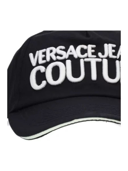 Czapka z daszkiem Versace Jeans Couture czarna